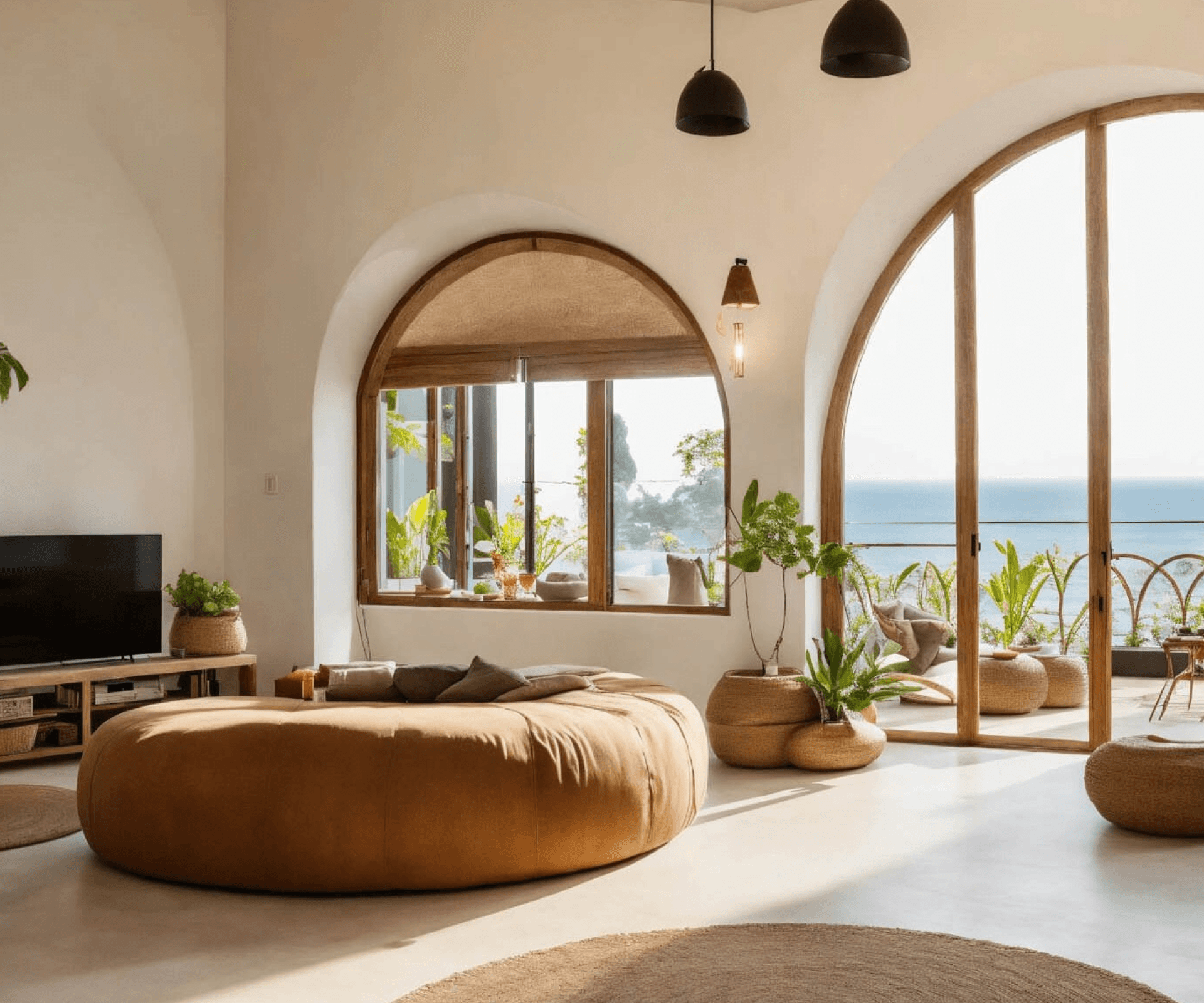 Coastal villa interior